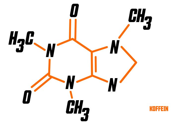 Strukturformel von Koffein